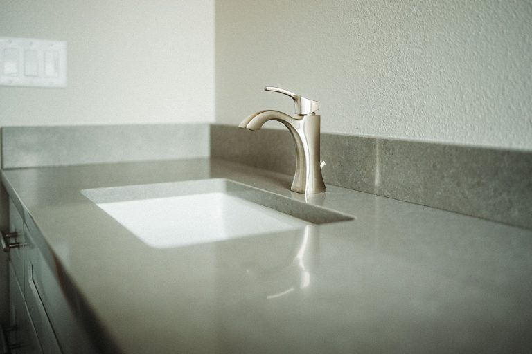ADU Bathroom Sink from the 2 Story 2 ADU Project by Vancouver ADU a division of Hammer Falls Construction