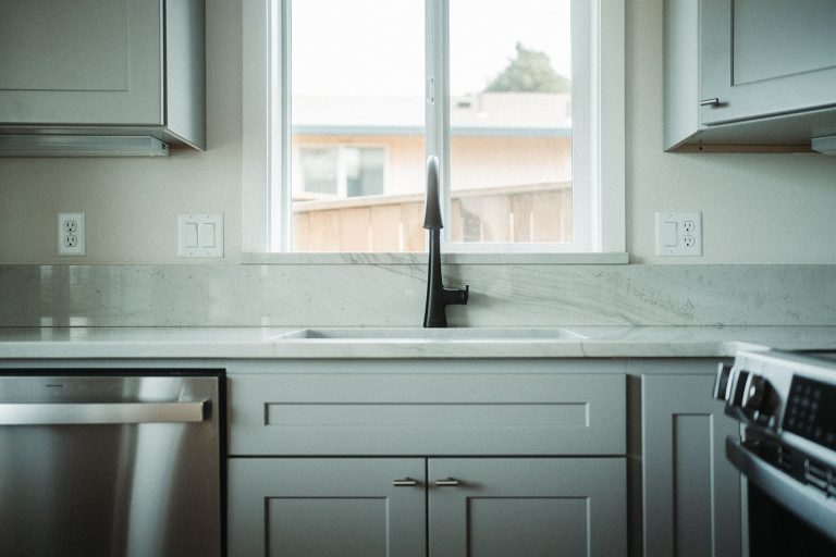 ADU First Floor Kitchen Sink from the 2 Story 2 ADU Project by Vancouver ADU a division of Hammer Falls Construction