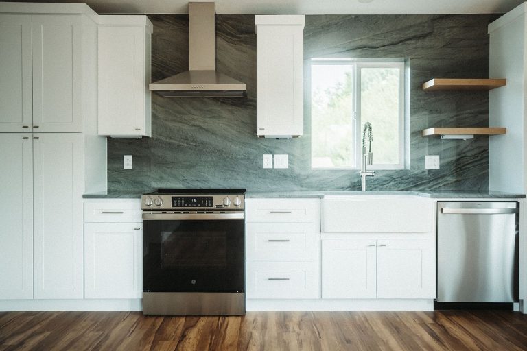 ADU Kitchen Cabinets from the 2 Story 2 ADU Project by Vancouver ADU a division of Hammer Falls Construction