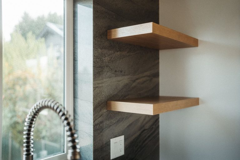 ADU Shelves from the 2 Story 2 ADU Project by Vancouver ADU a division of Hammer Falls Construction