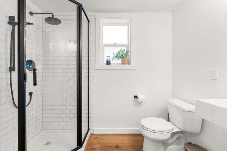 ADU Bathroom Vanity from the Garage to ADU Conversion Project by Vancouver ADU a division of Hammer Falls Construction