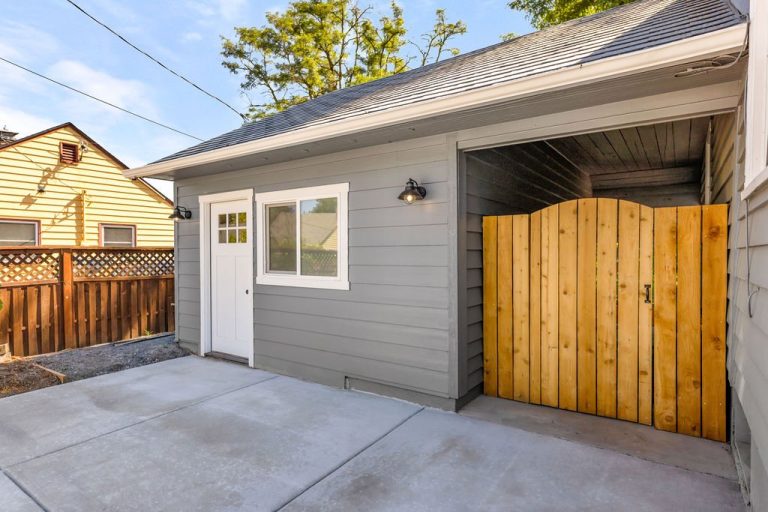 Garage Conversion Private Entry from the Garage to ADU Conversion Project by Vancouver ADU a division of Hammer Falls Construction